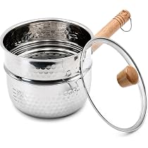 Amazon | 吉冨士工芸 雪平鍋 16cm 蒸し器+蓋付セット IH対応 片手鍋